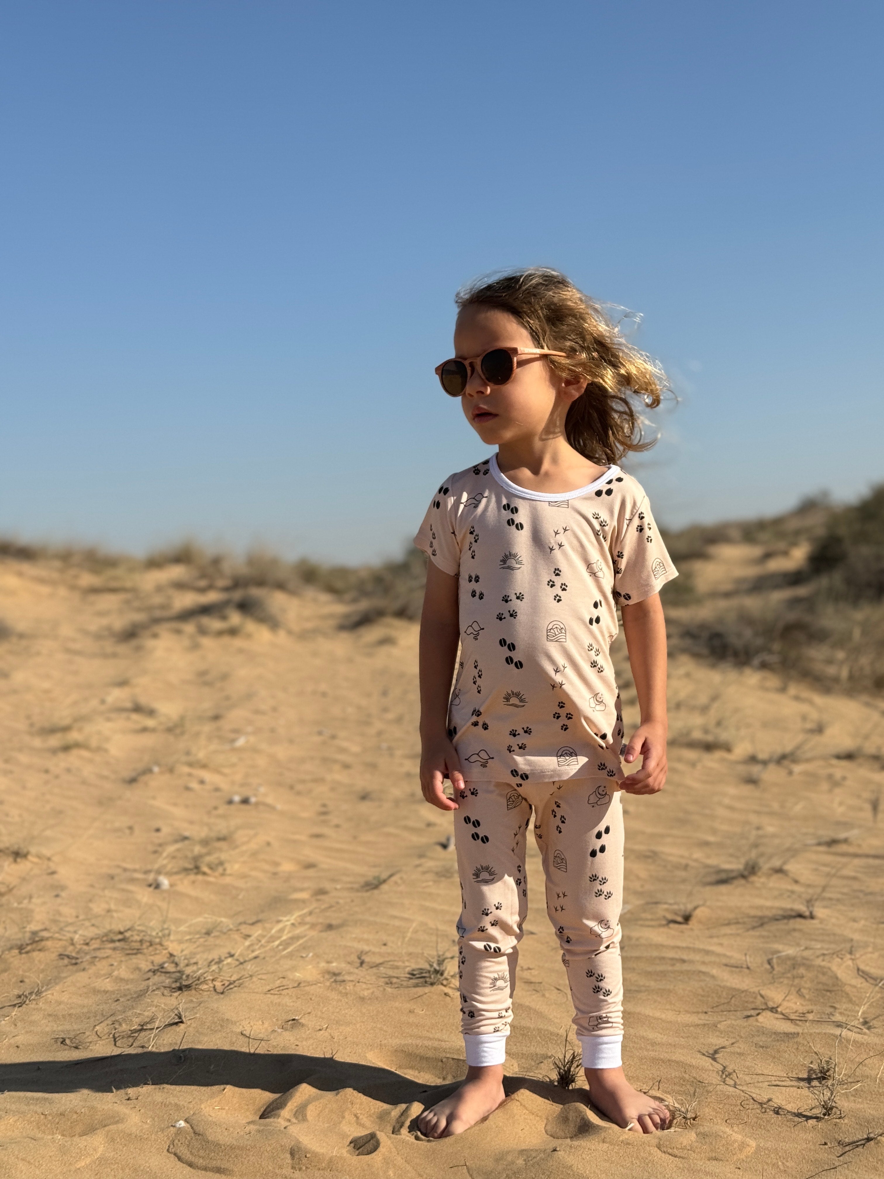 Footprints in The Sand | Kid's PJ's Set