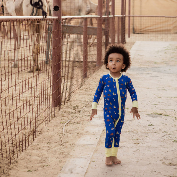 Moon Bright | Baby Zipper Romper