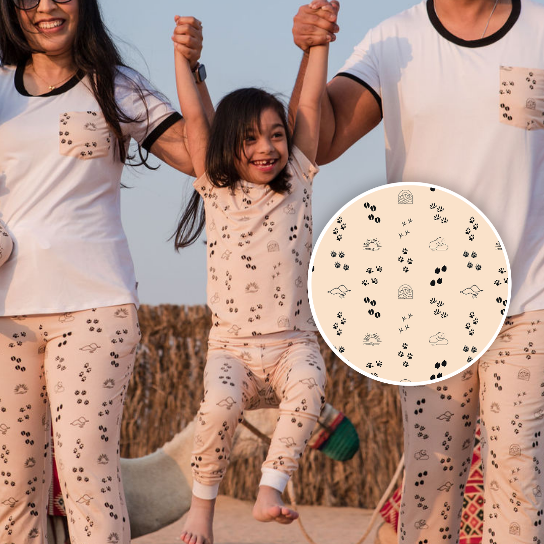 Footprints in The Sand | Kid's PJ's Set