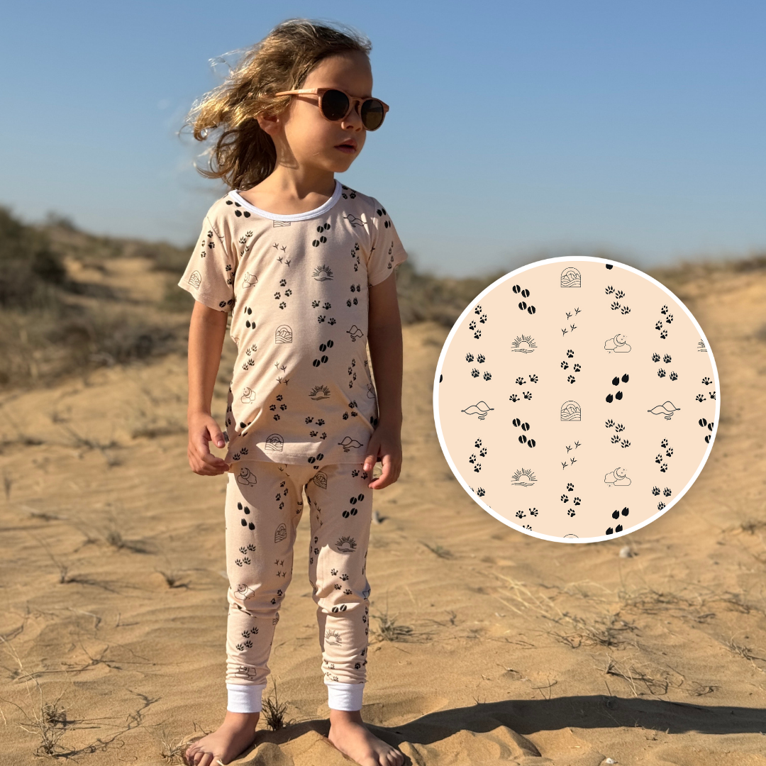 Footprints in The Sand | Kid's PJ's Set